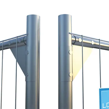 Мобільний будівельний паркан посилений