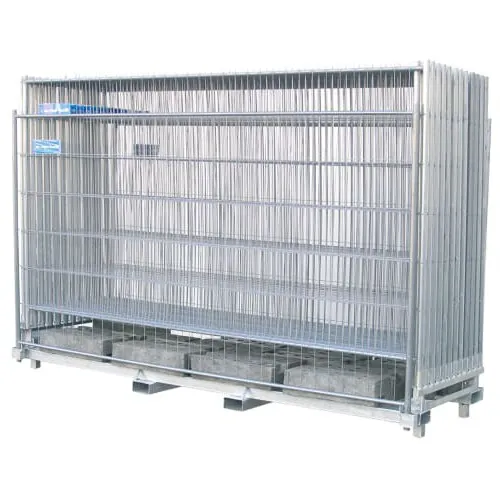 Mobile Construction Fence Set 30 pieces with Feet and Connectors