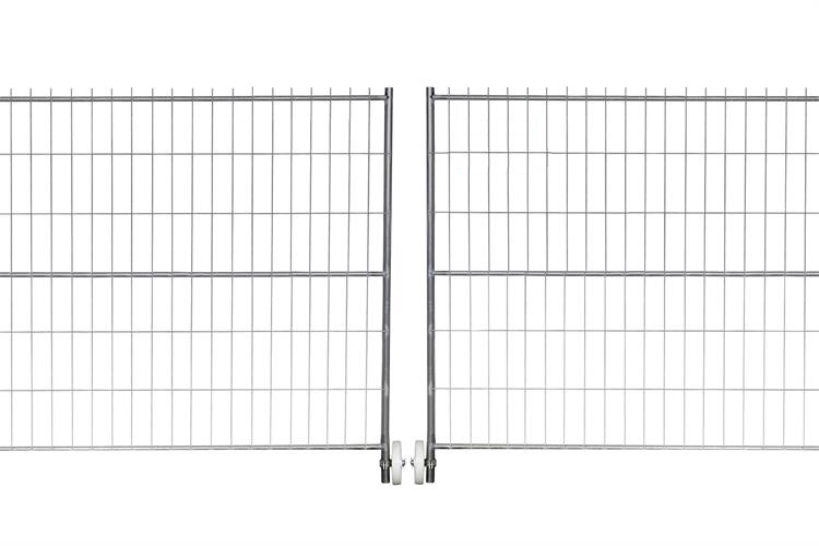 Bauzauntor zweiflügelig