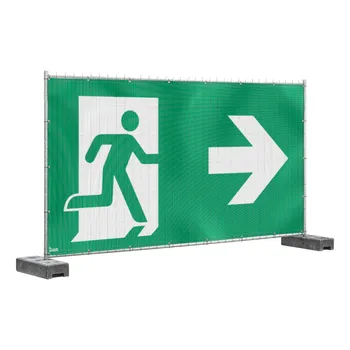 Банер евакуаційного шляху для мобільного паркану (праворуч)